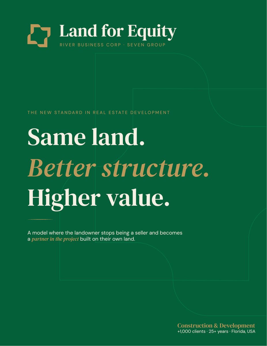 Land for Equity press deck cover